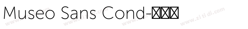 Museo Sans Cond字体转换